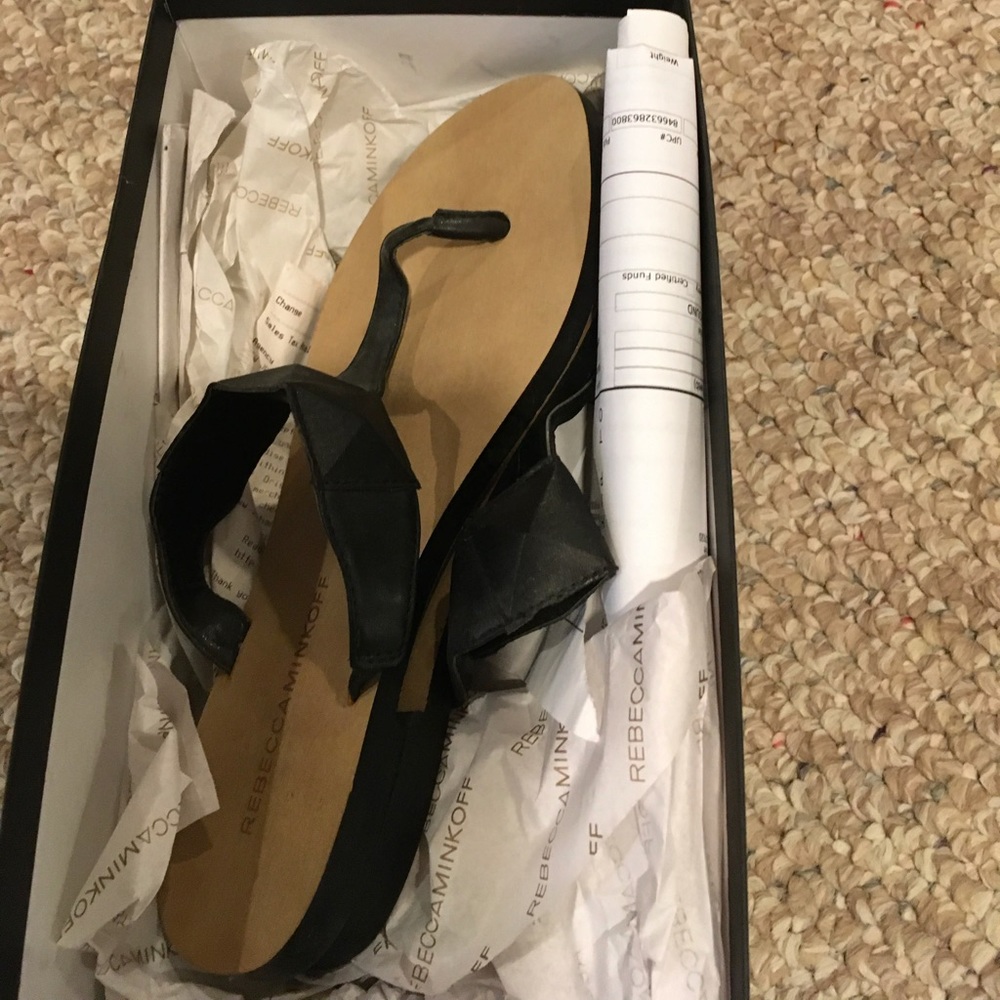 Rebecca Minkoff black Eloise sandals